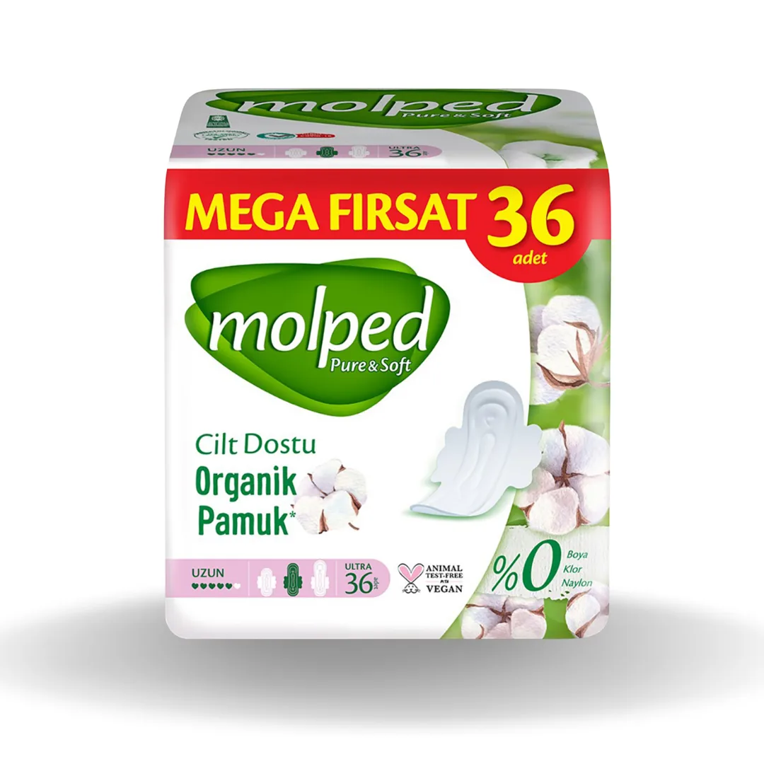 Molped Pure&Soft Mega Firsat Uzun Hijyenik Ped 36'li