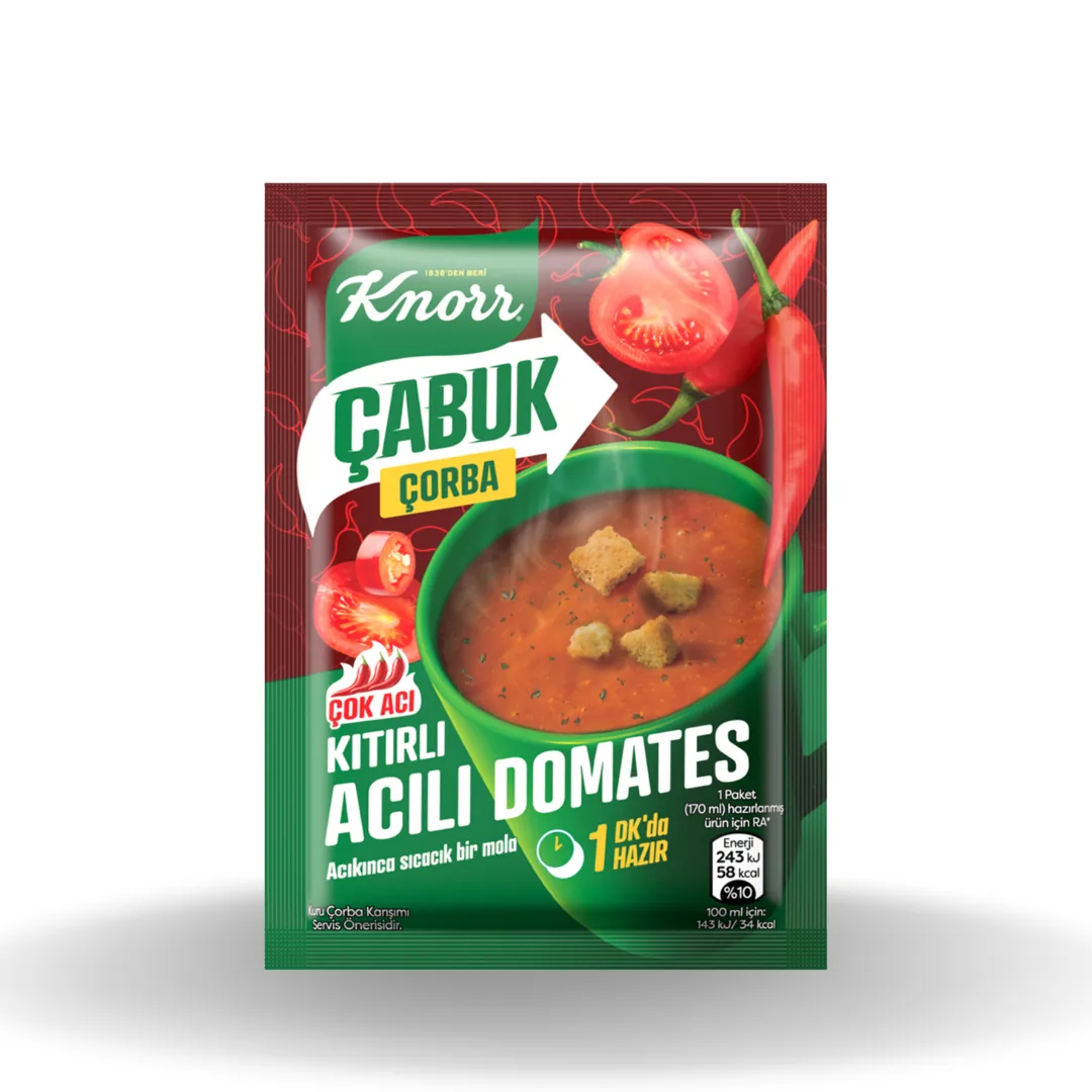 Knorr Çabuk Çorba Acıli Domates 22 Gr