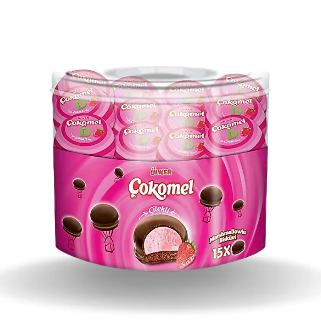 Ülker Çokomel Çilekli 15x12 Gr