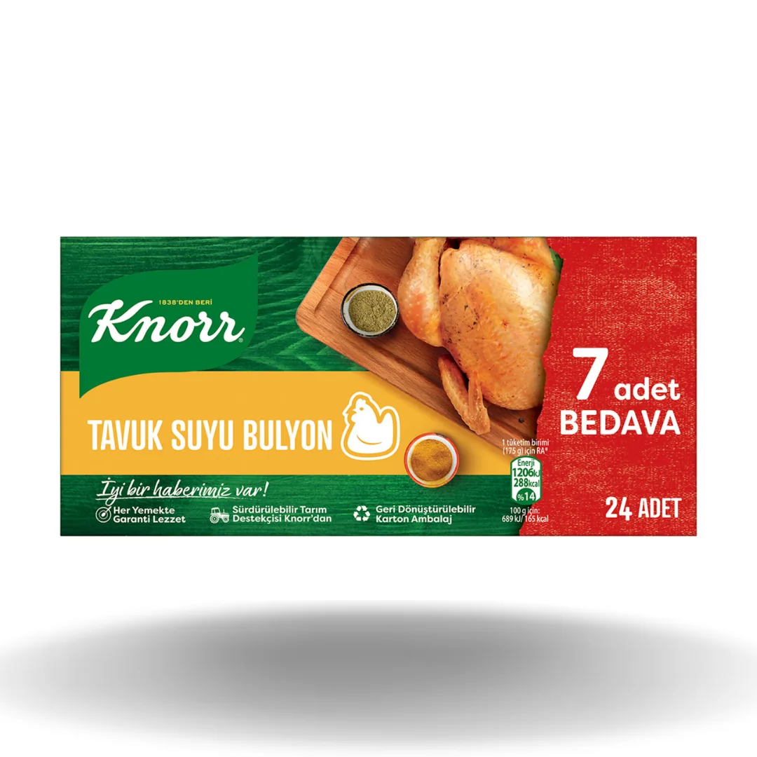 Knorr Tavuk Bulyon 12 Lt 24'lü 240 Gr