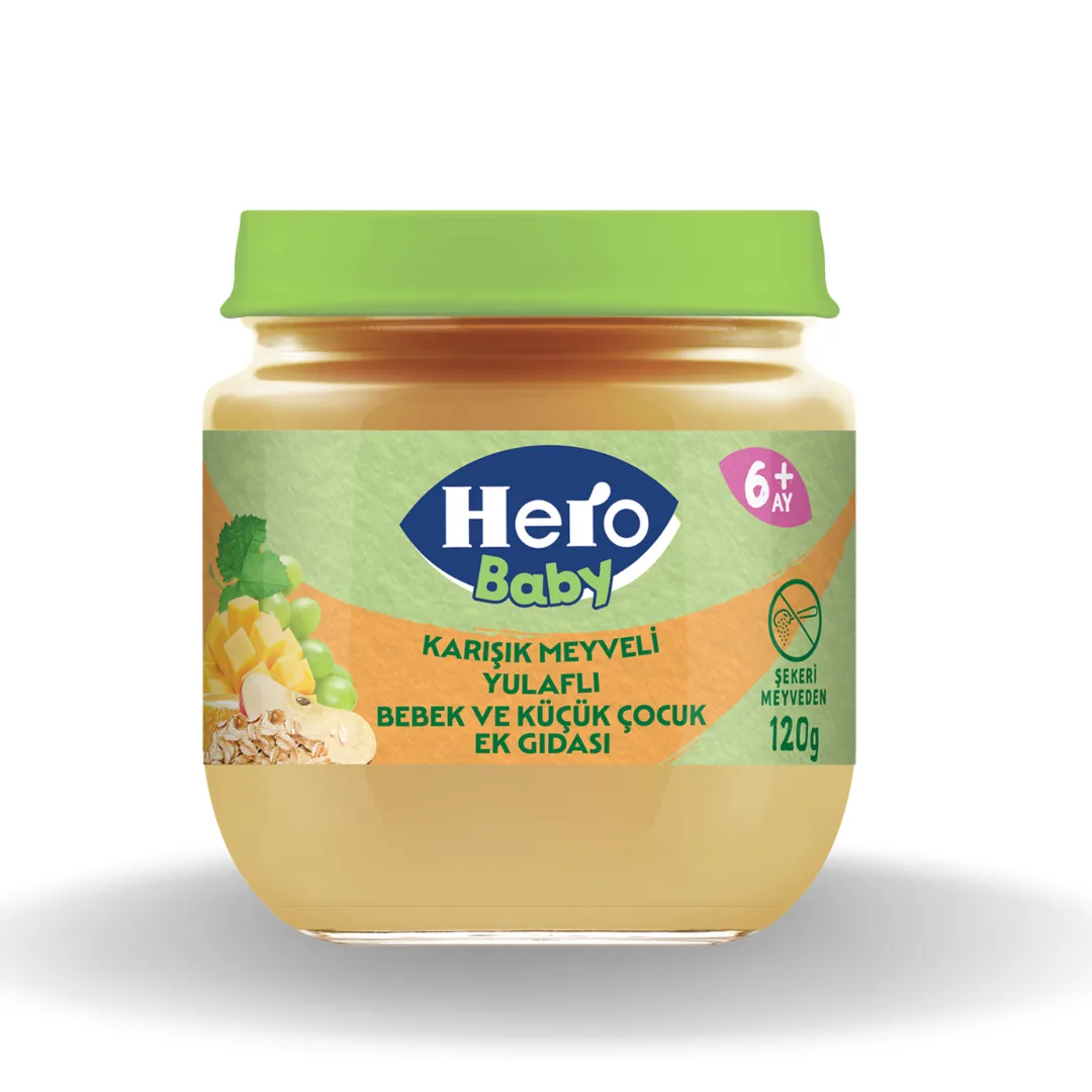 Hero Baby Karışık Meyveli Yulaflı 120 Gr