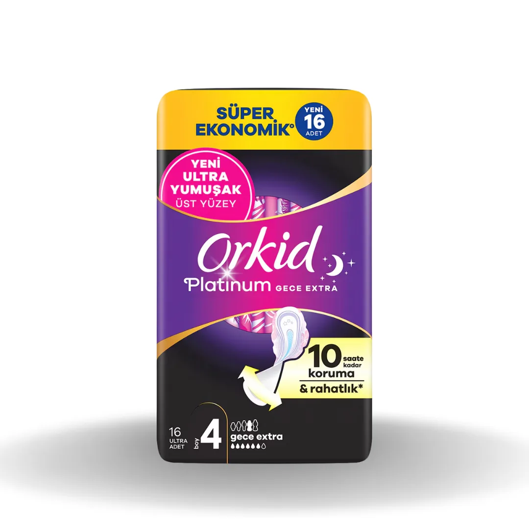 Orkid Ultra Platinum 4'lü Gece Ekstra 16'lı