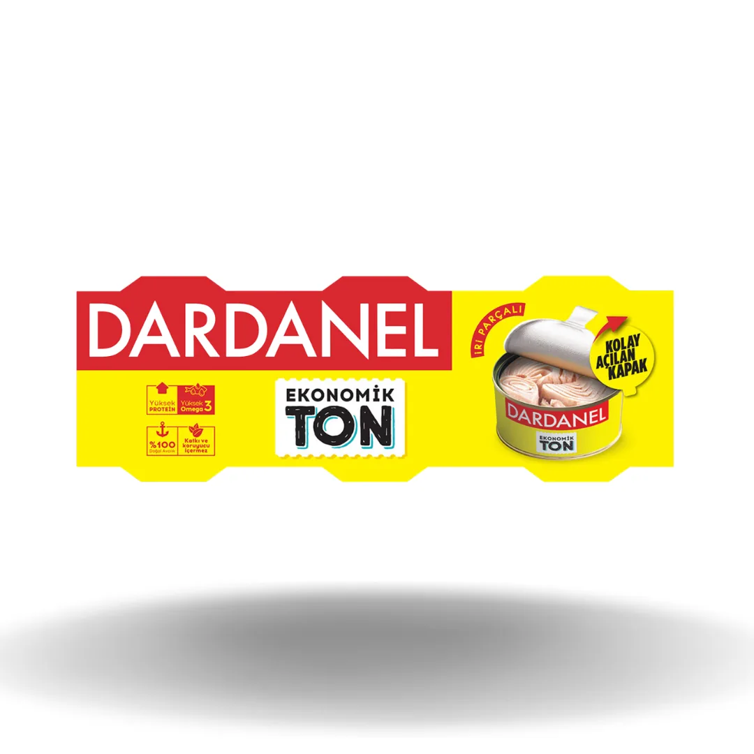 Dardanel Kalite Tonla Ekonomik Ton Balığı 3'lü 75 Gr