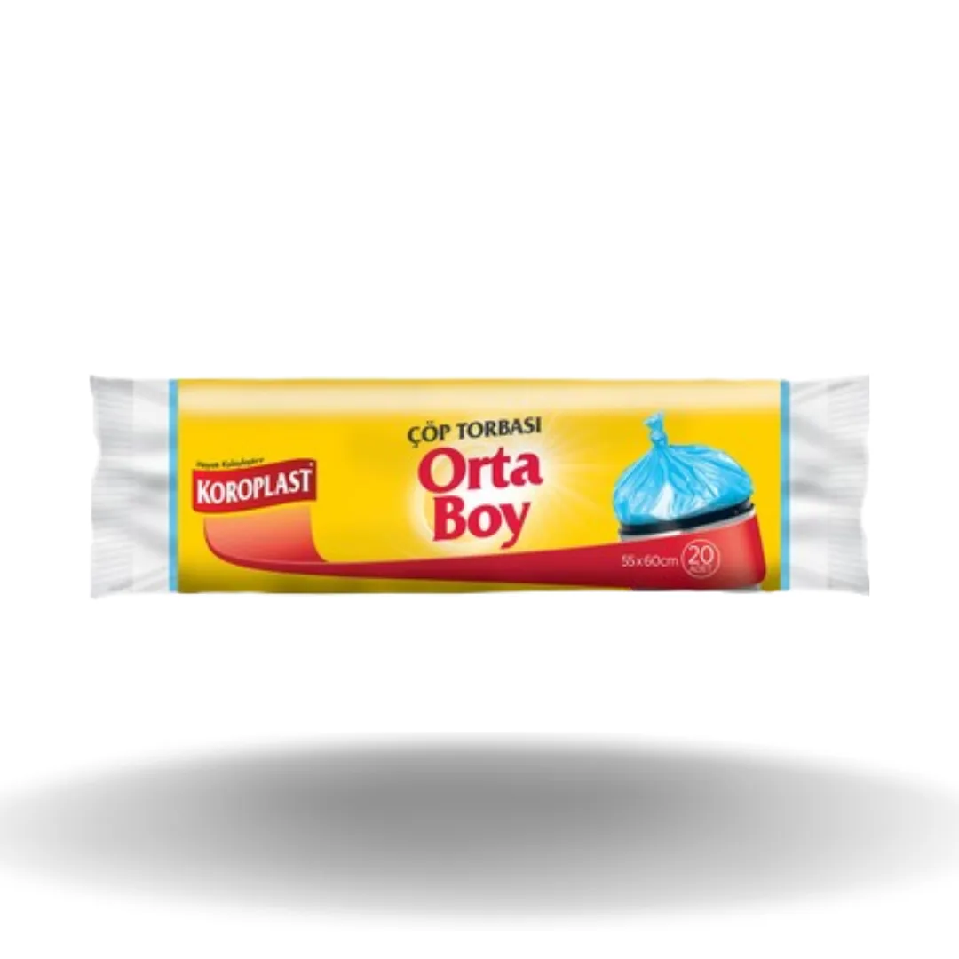 Koroplast Orta Boy Çöp Torbası 40'lı