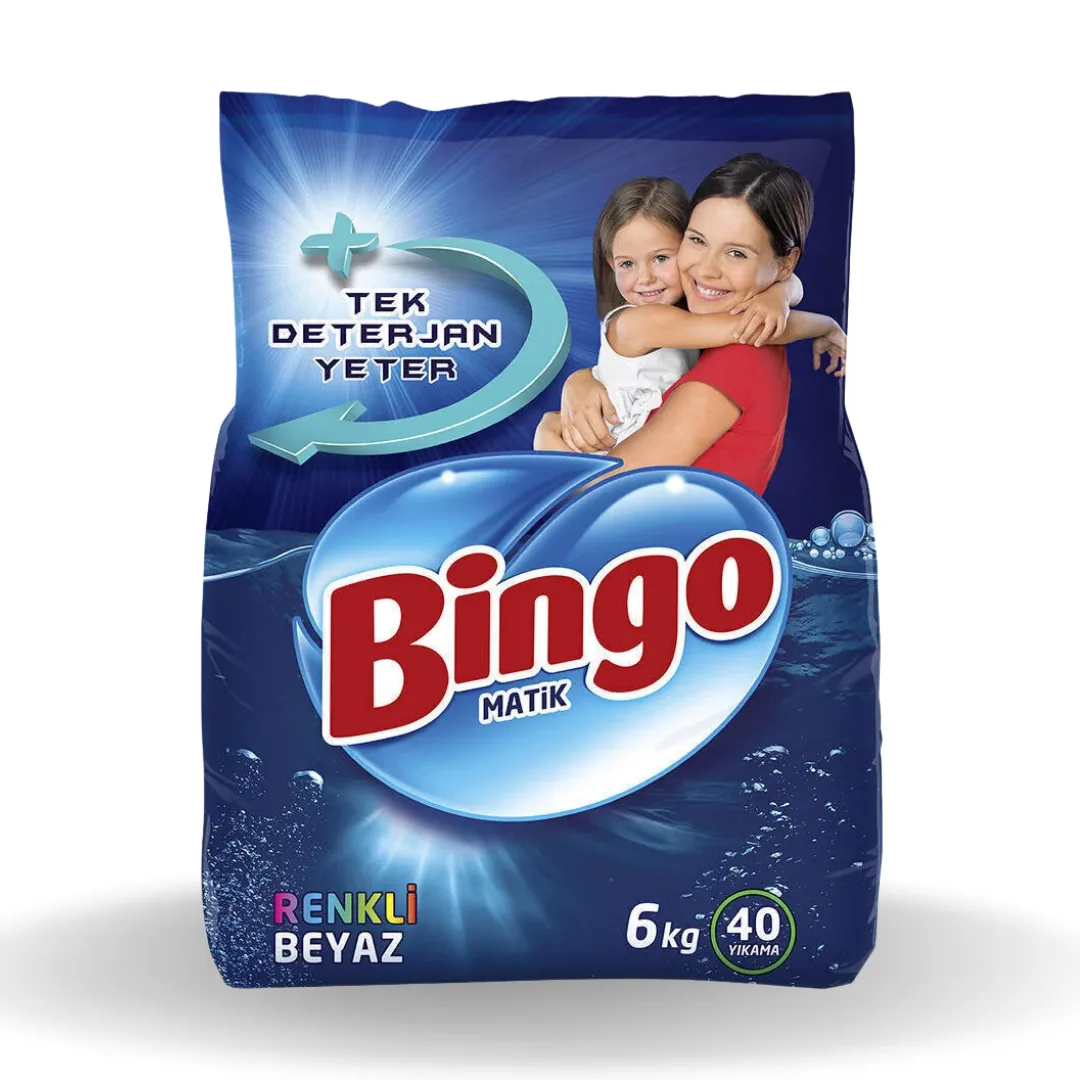 Bingo Matik Knsn Renkli & Beyaz 6 Kg