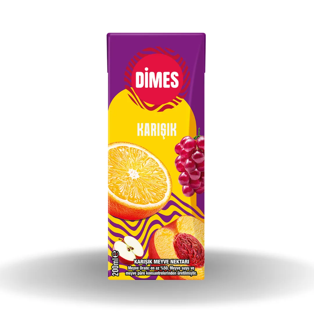 Dimes Slim Karışık Meyve Nektarı 200 Ml Koli x27