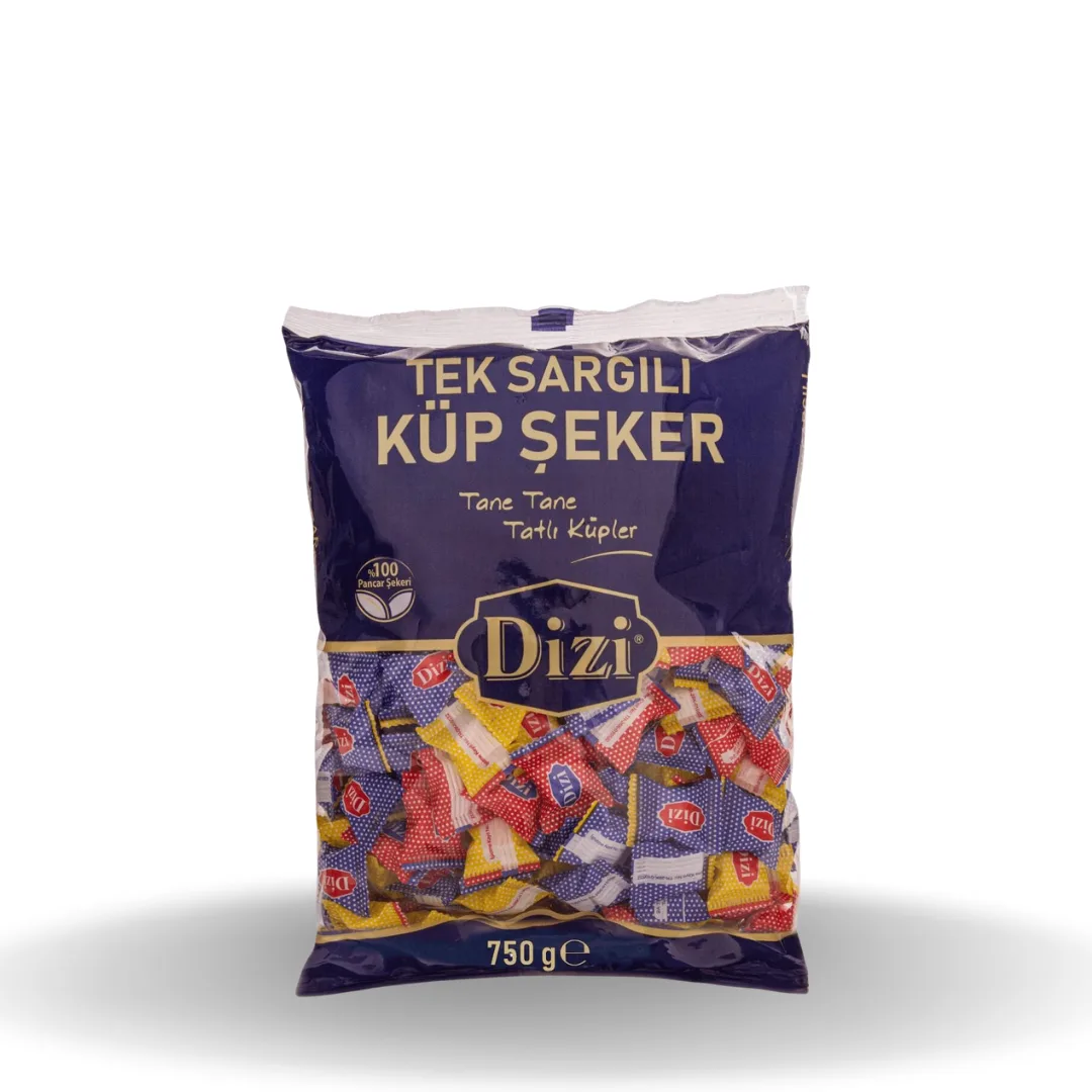 Dizi Tek Sargılı Küp Şeker 750 G