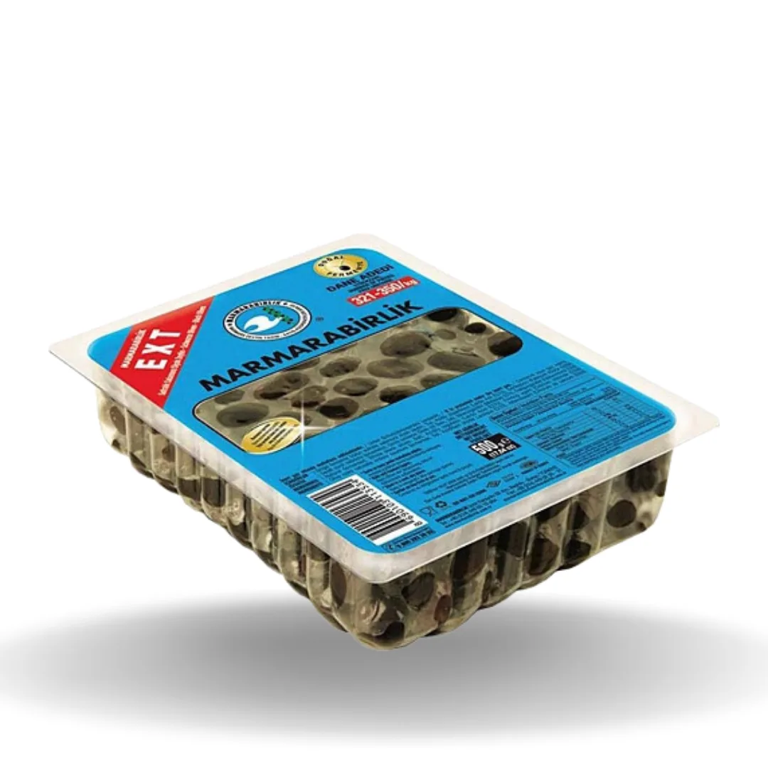 Marmarabirlik Ekstra Siyah Zeytin 321-350 Vakumlu 500 Gr