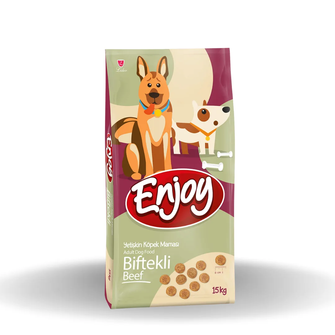 Enjoy Biftekli Yetişkin Köpek Maması 15 Kg