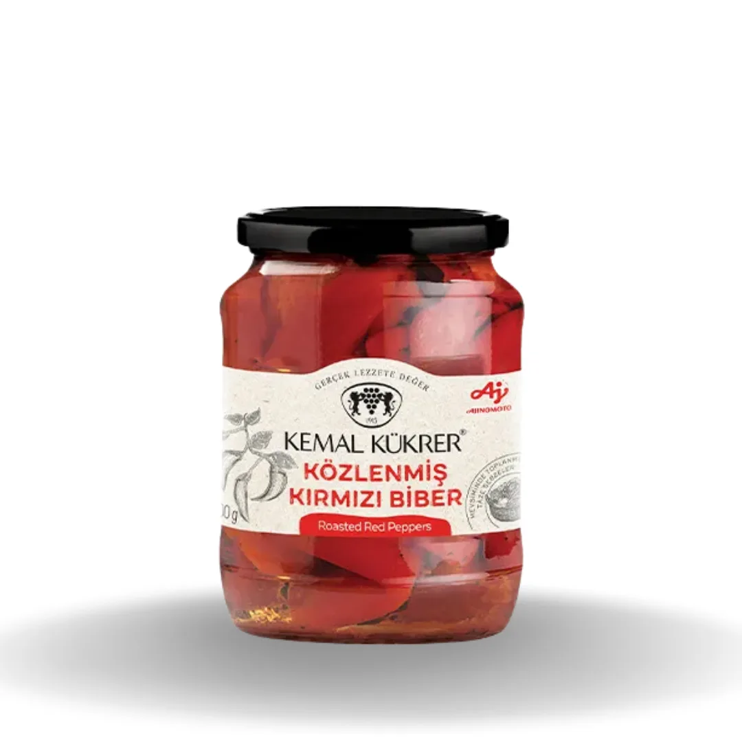 Kemal Kükrer Közlenmiş Kırmızı Biber Cam Kavanoz 680 G