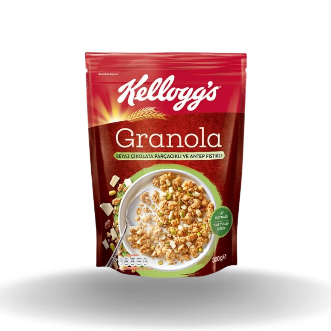 Kellogg's Granola Beyaz Çikolata & Antep Fıstıklı 300 Gr