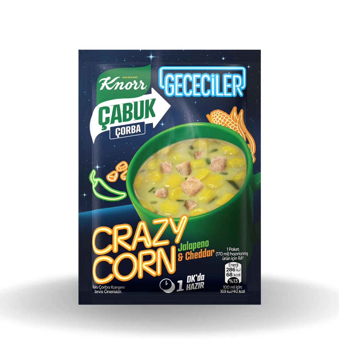 Knorr Çabuk Çorba Crazy Corn 18 Gr