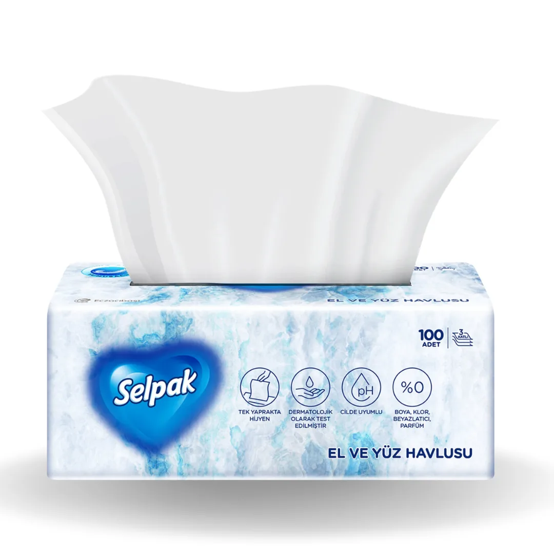Selpak El Yüz Havlusu 100'lü