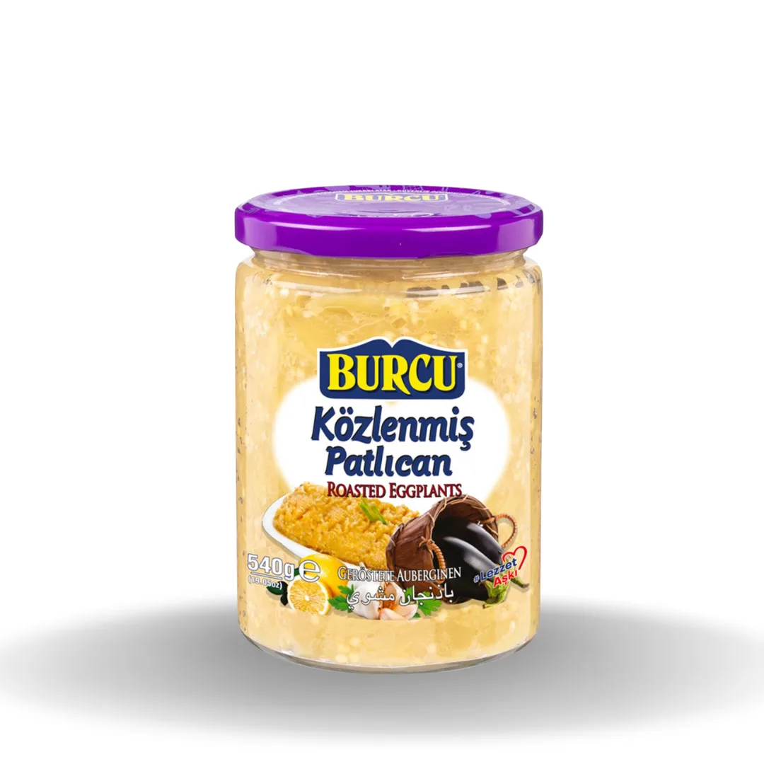 Burcu Közlenmiş Patlıcan Cam Kavanoz 540 G