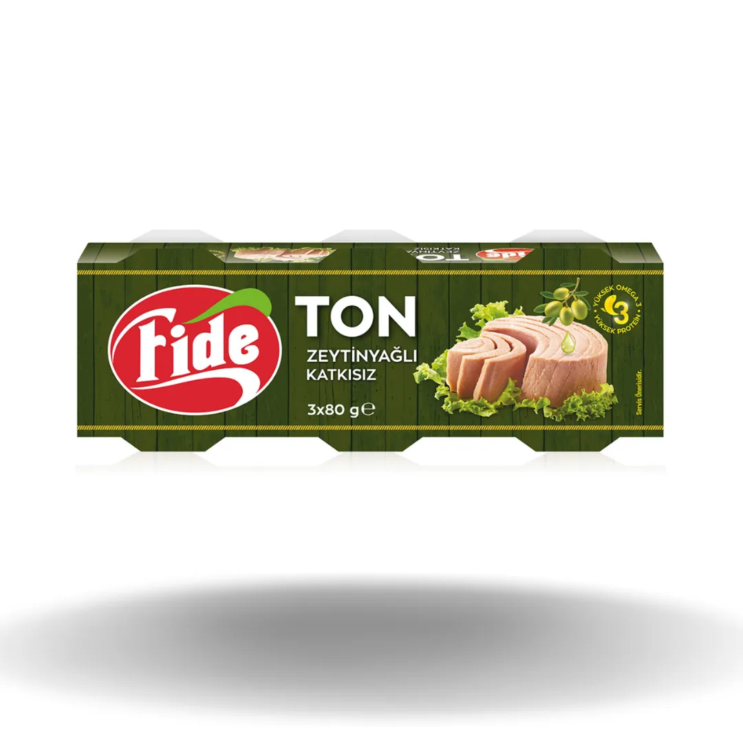 Fide Ton Balığı 3'lü Zeytinyağlı 80 Gr