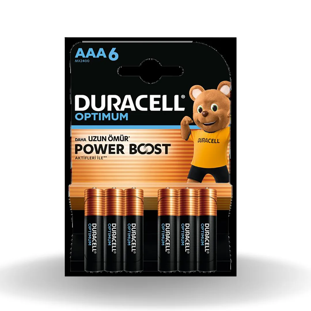 Duracell Optimum ince Kalem 6'LI Aaa