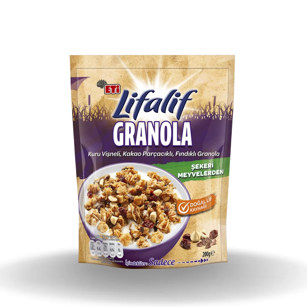 Eti Lifalif Granola Vişne Kakao & Fındık 200 Gr