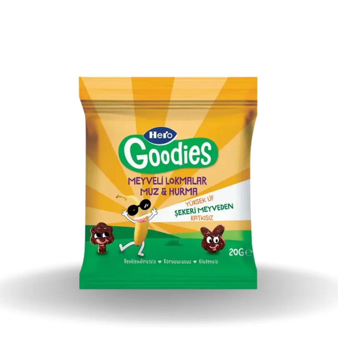 Hero Goodies Meyveli Lokmalar Muzlu Hurmalı 20 Gr