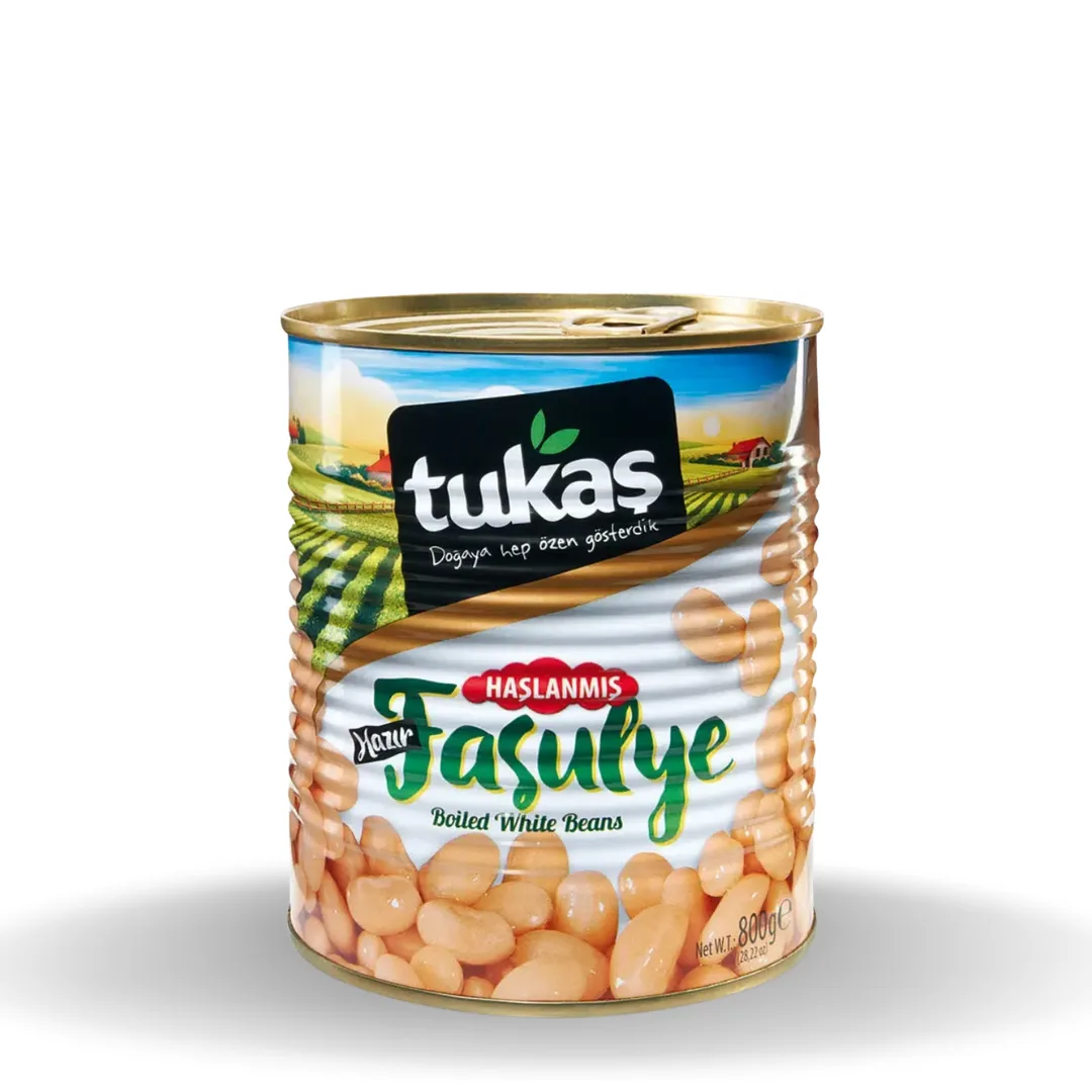 Tukaş Haşlanmış Fasulye Teneke 800 G
