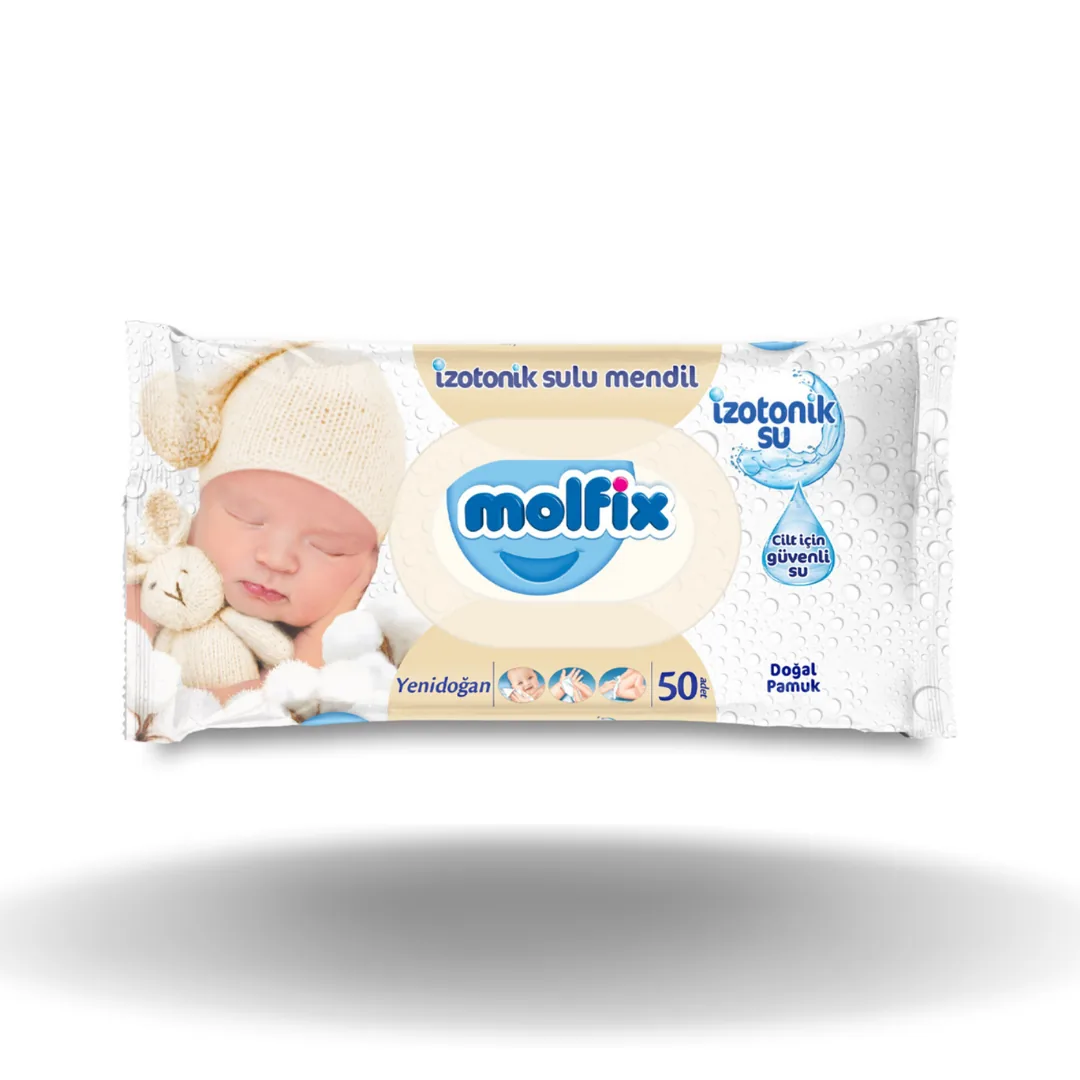 Molfix İzotonik Yenidoğan Islak Havlu 50Li
