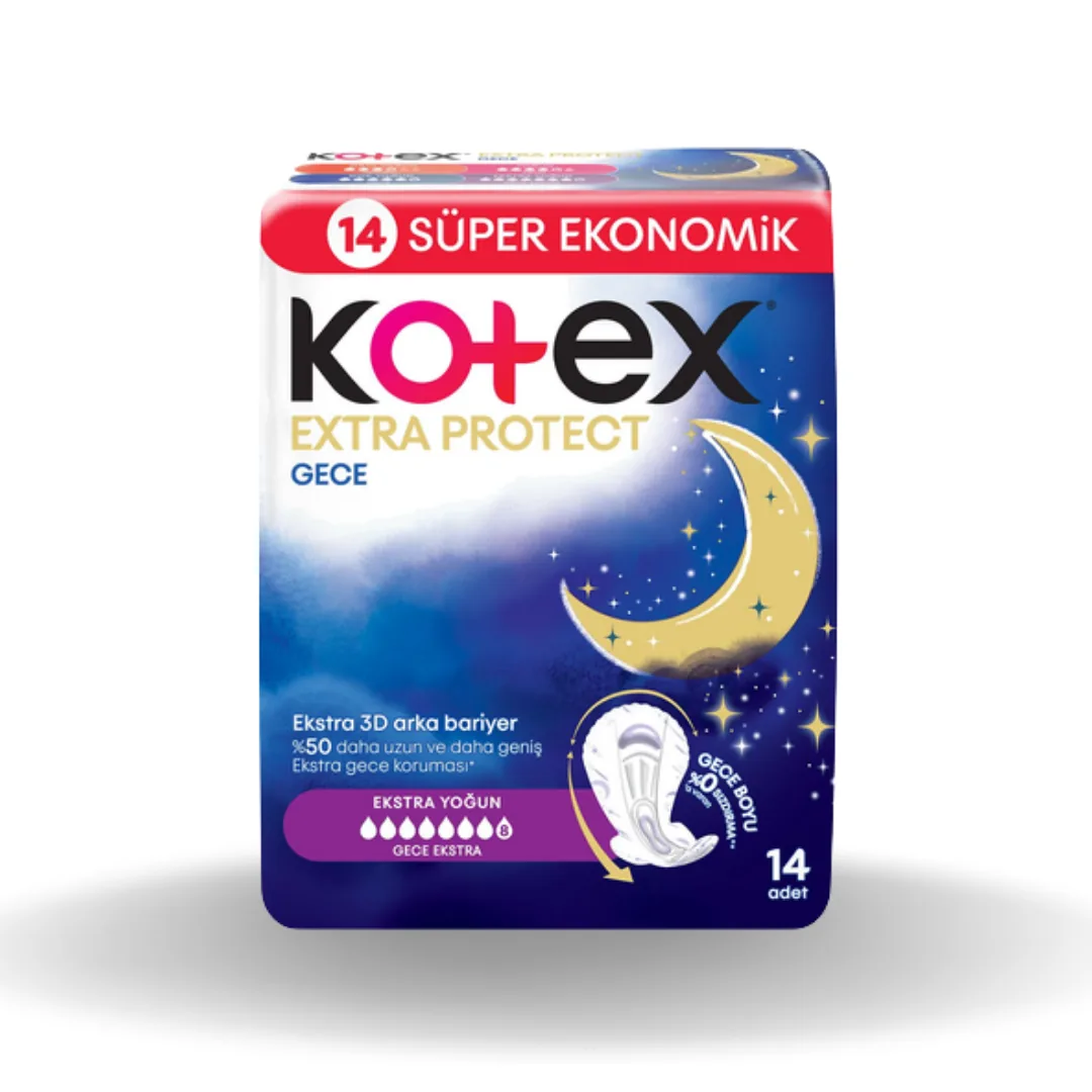 Kotex Extra Protect Ultra Quadro Gece 14'lü