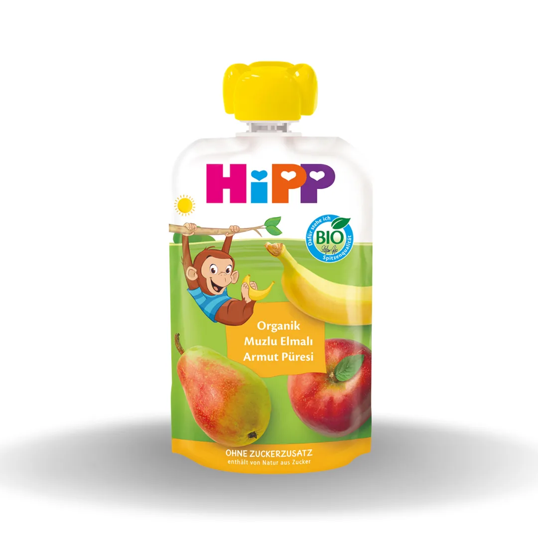 Hipp Organik Muzlu Elmalı Armut Püresi 100 Gr