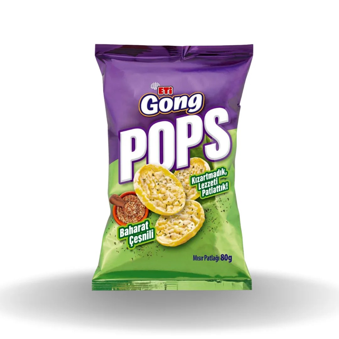 Eti Gong Pops Baharatlı 80 Gr