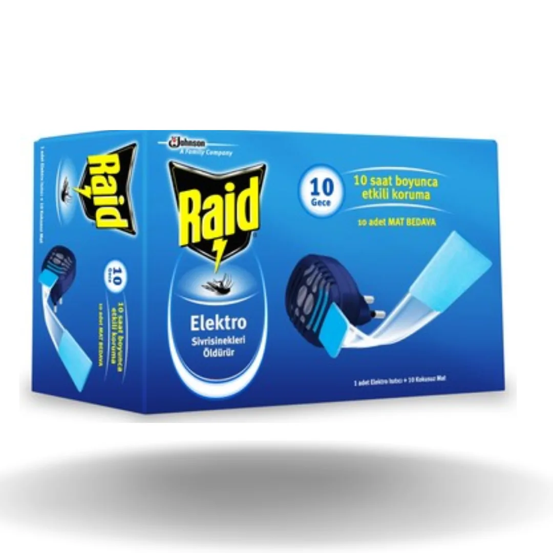 Raid Elektro Isitici + 10 Mat Tablet