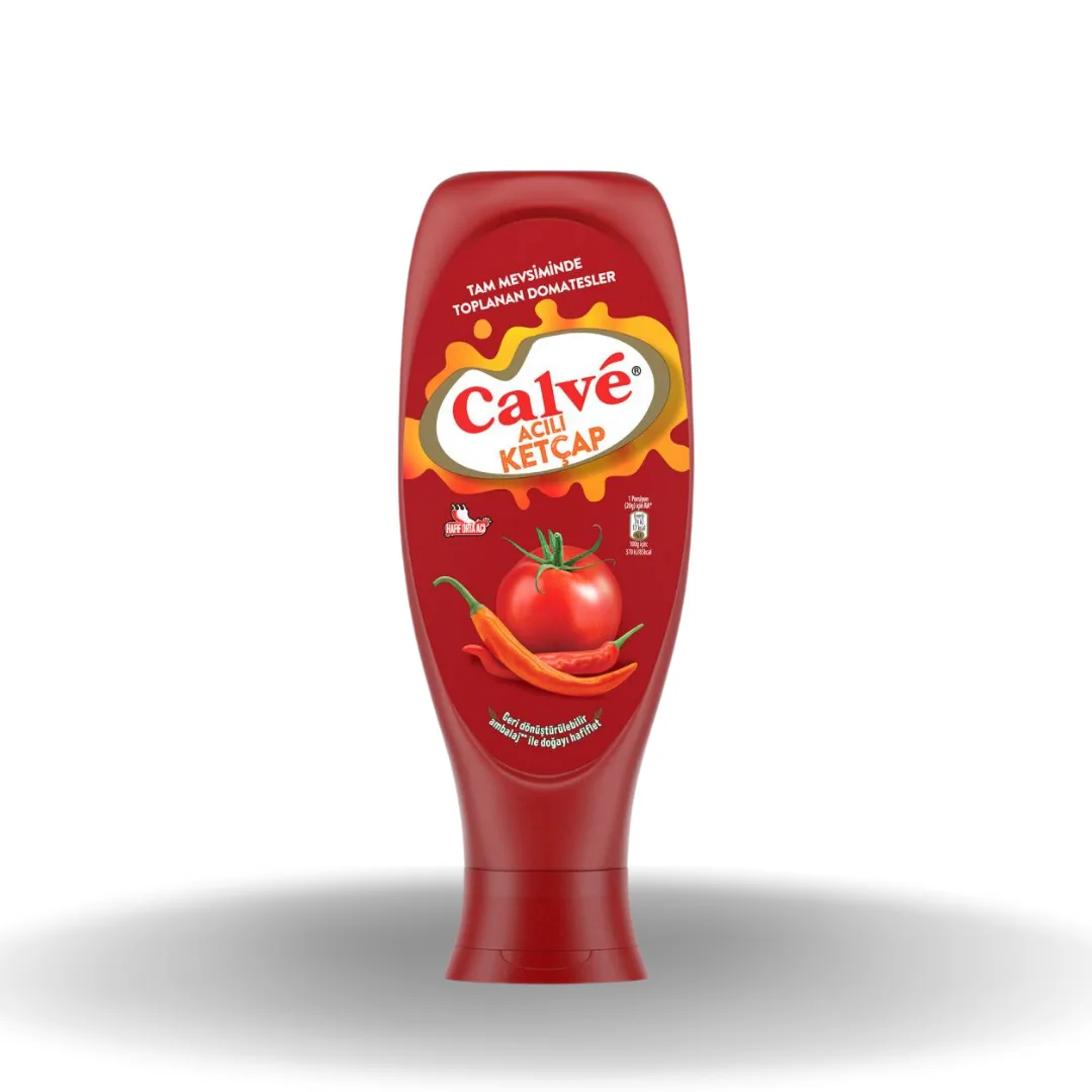 Calve Acılı Ketçap 600 G