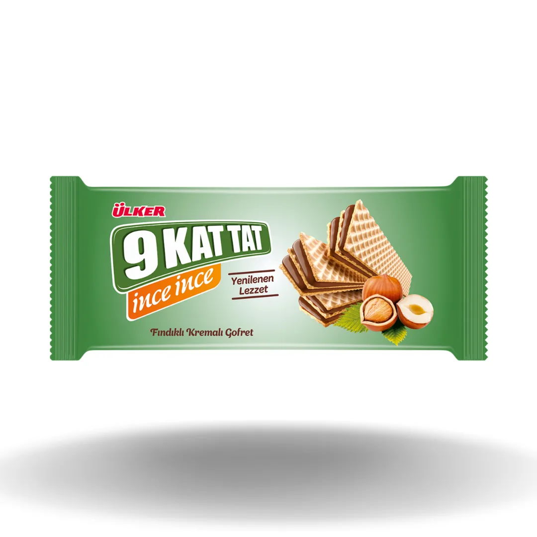 Ülker 9 Kat ince ince Fındıklı Gofret 114 Gr