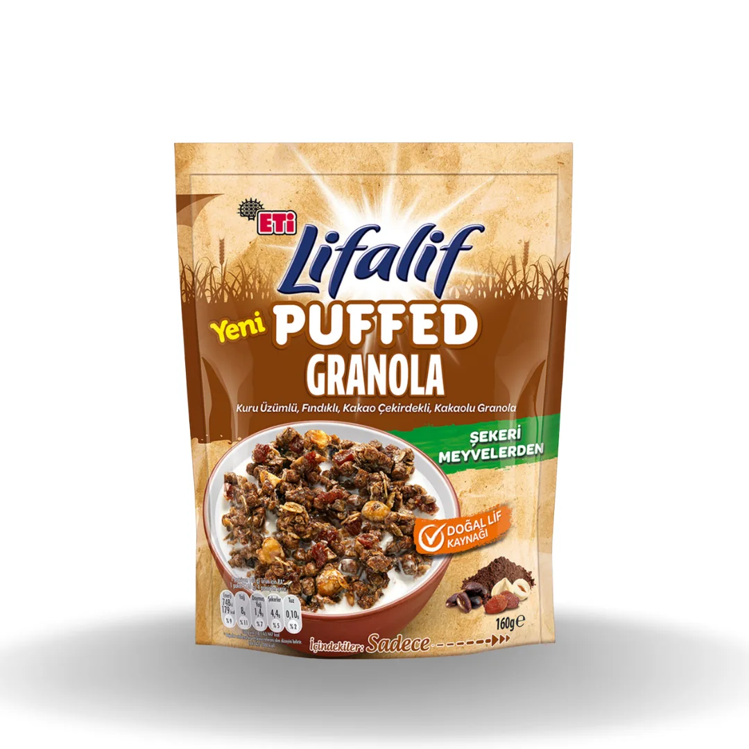 Eti Lifalif Puffed Granola Kakao 160 Gr