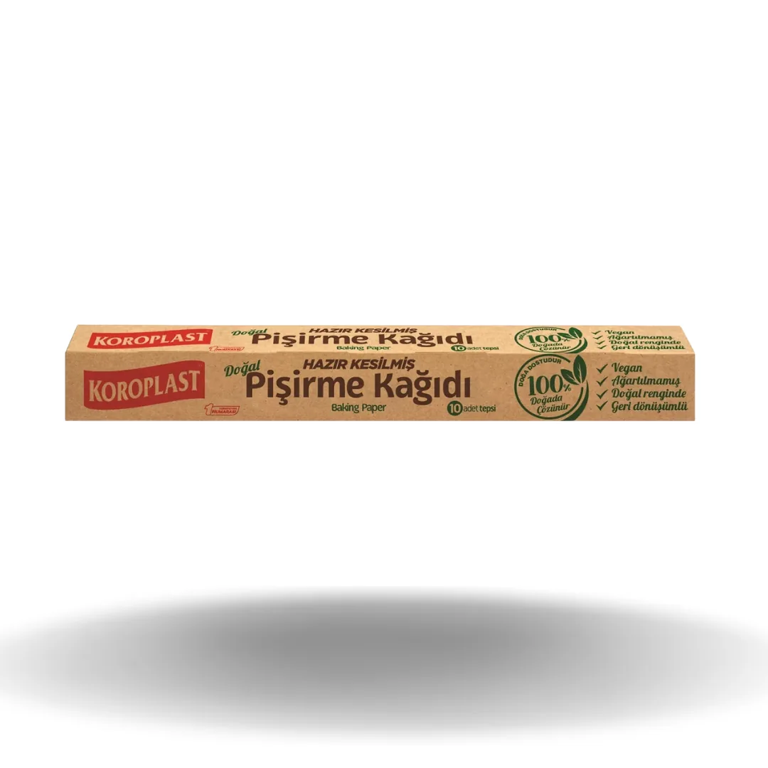 Koroplast Hazır Kesilmiş Doğal Pişirme Kağıdı 10'lu