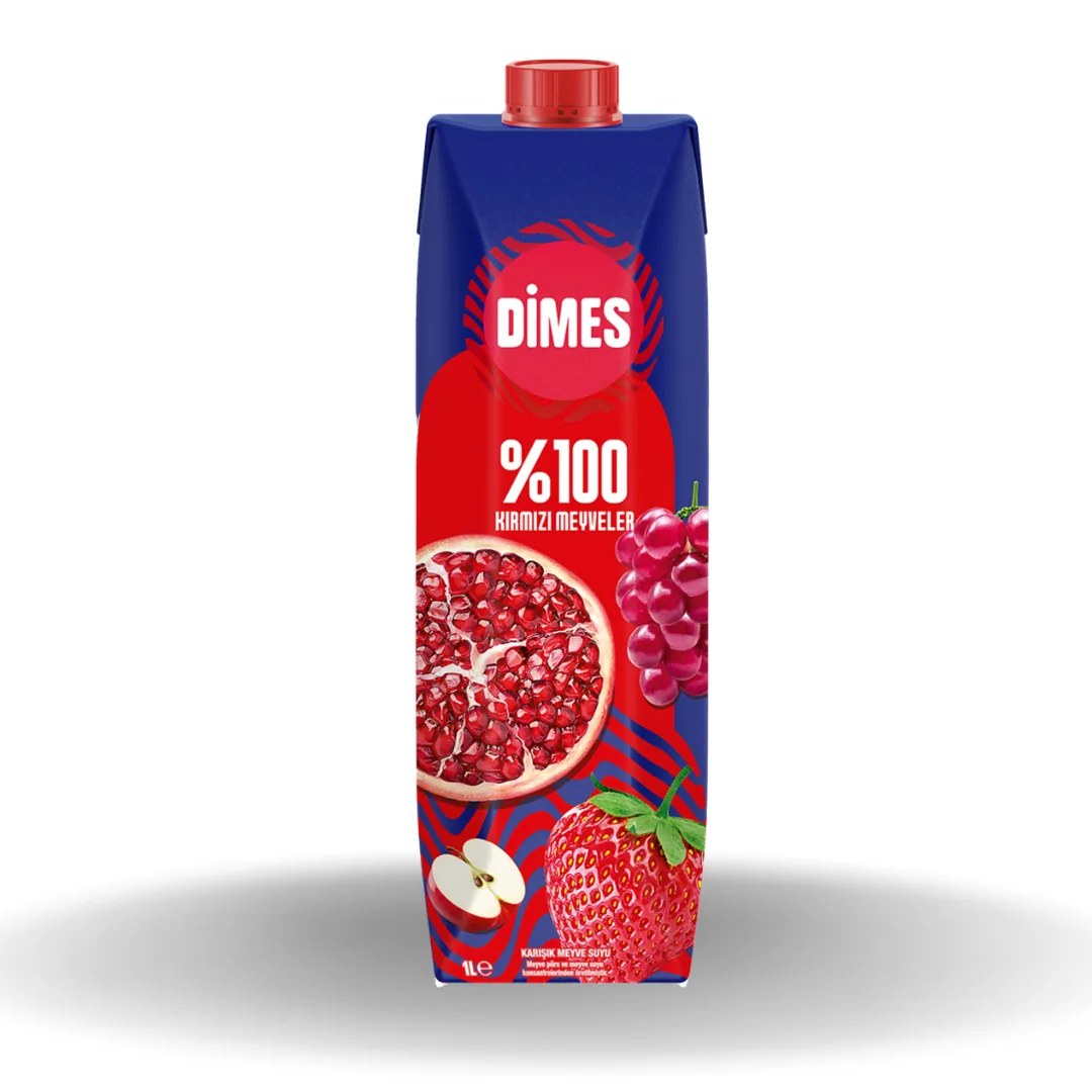 Dimes Kırmızı Meyveler Karışık Meyveli İçecek 1 Lt