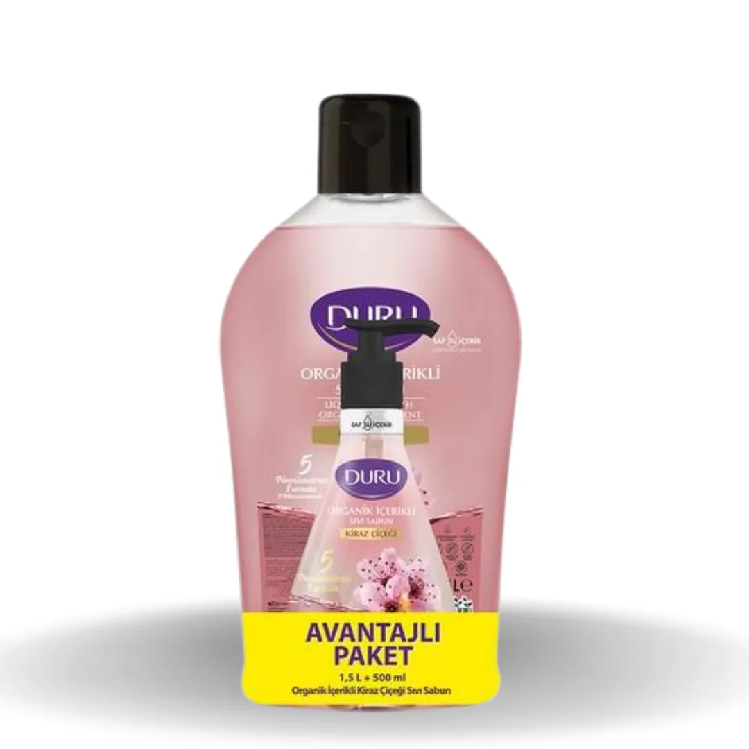 Duru Kiraz Çiçeği Sıvı Sabun 1500 Ml + 500 Ml