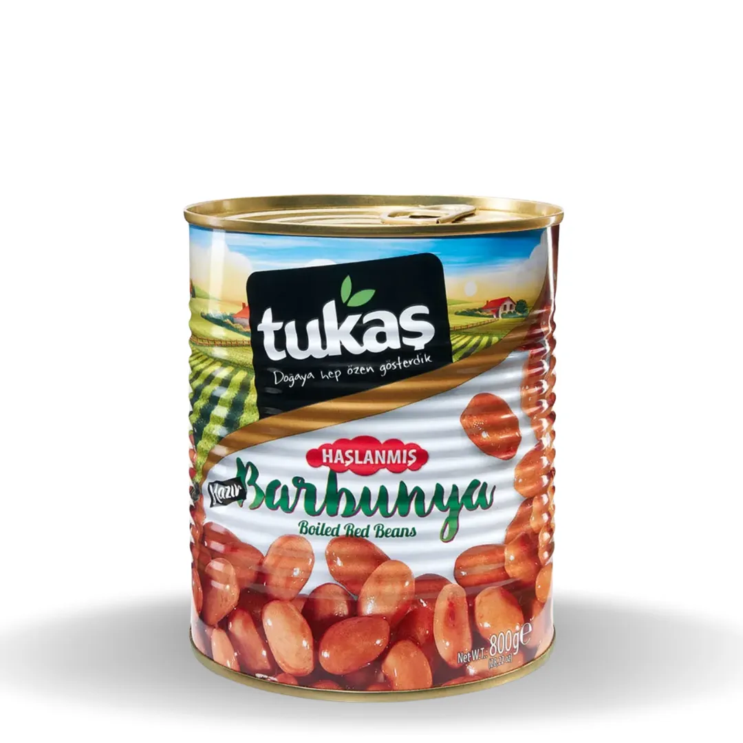 Tukaş Haşlanmış Barbunya Teneke 800 G