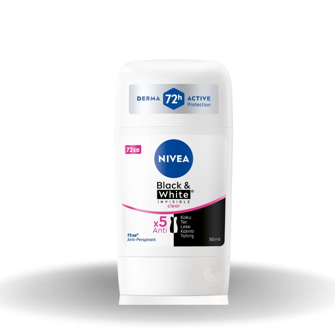 Nivea Stick Kadın Invisible B&W Clear 50Ml