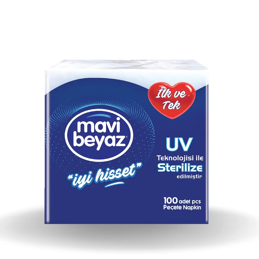 Mavi Beyaz Peçete (30 X 30) 100 LÜ