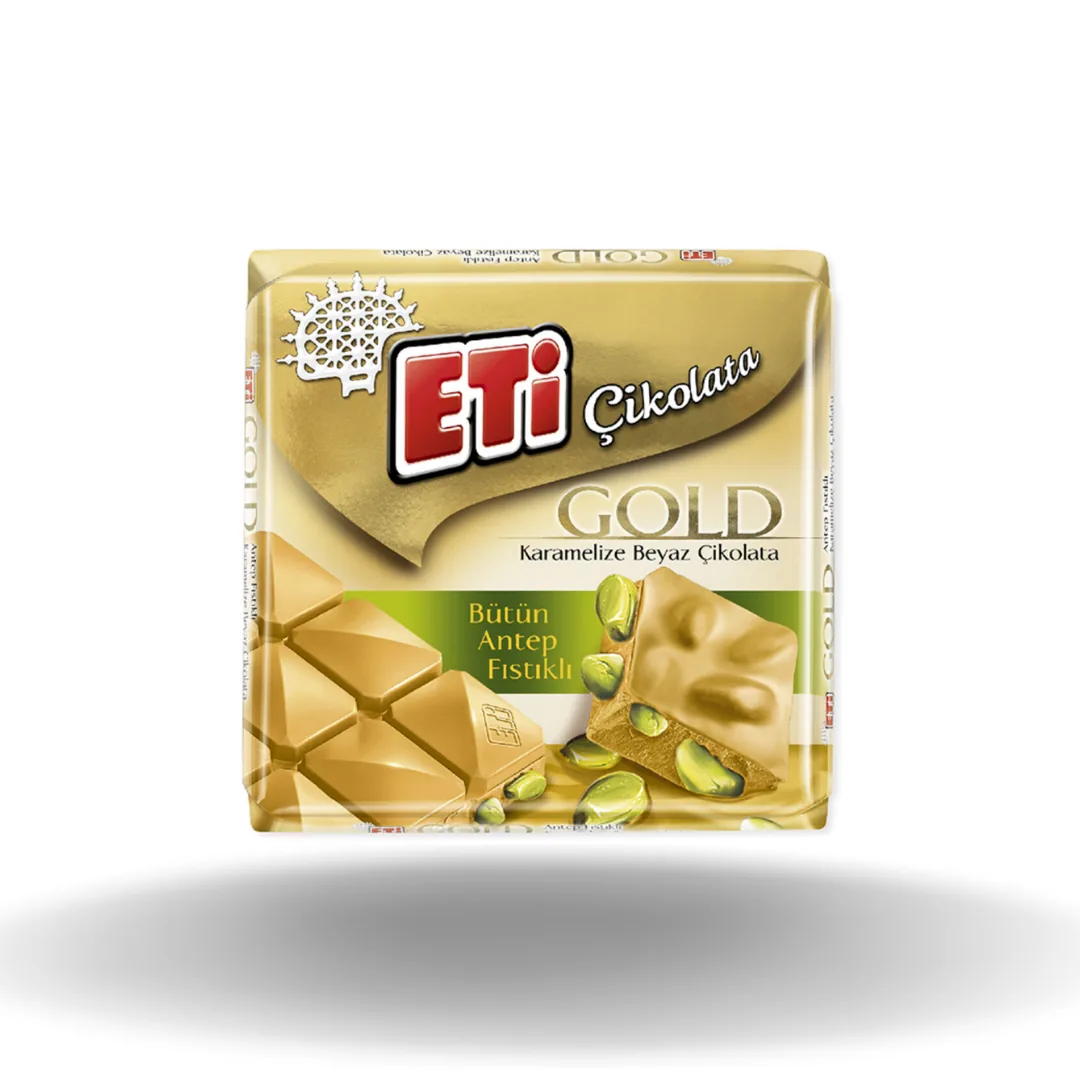Eti Çikolata Gold Antep Fıstıklı 60 Gr