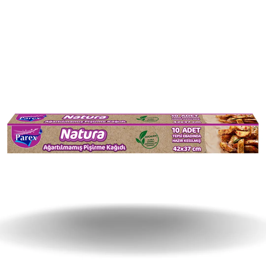 Parex Natura Ağartılmamış Pişirme Kağıdı Hazır Kesilmiş