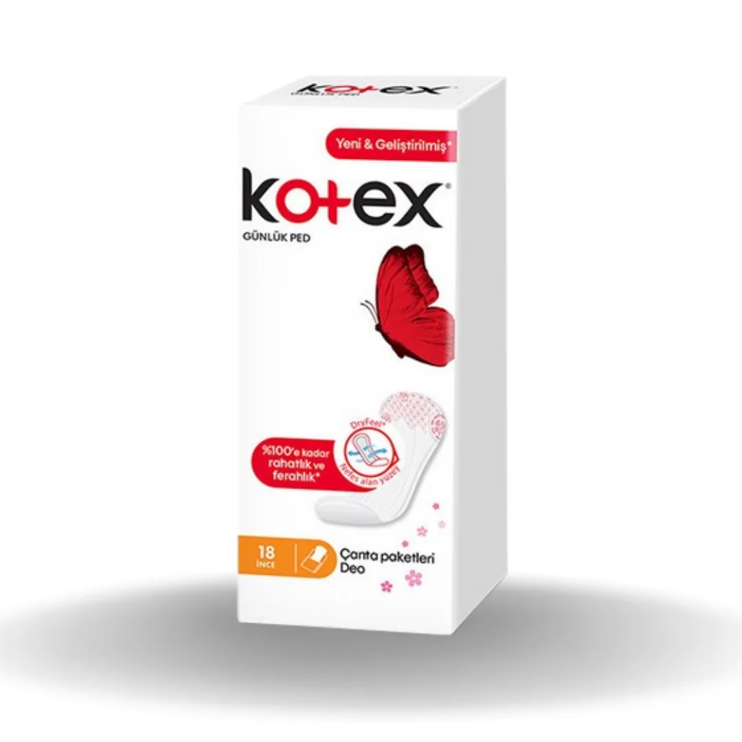 Kotex ince Günlük Ped Deo 18 Li