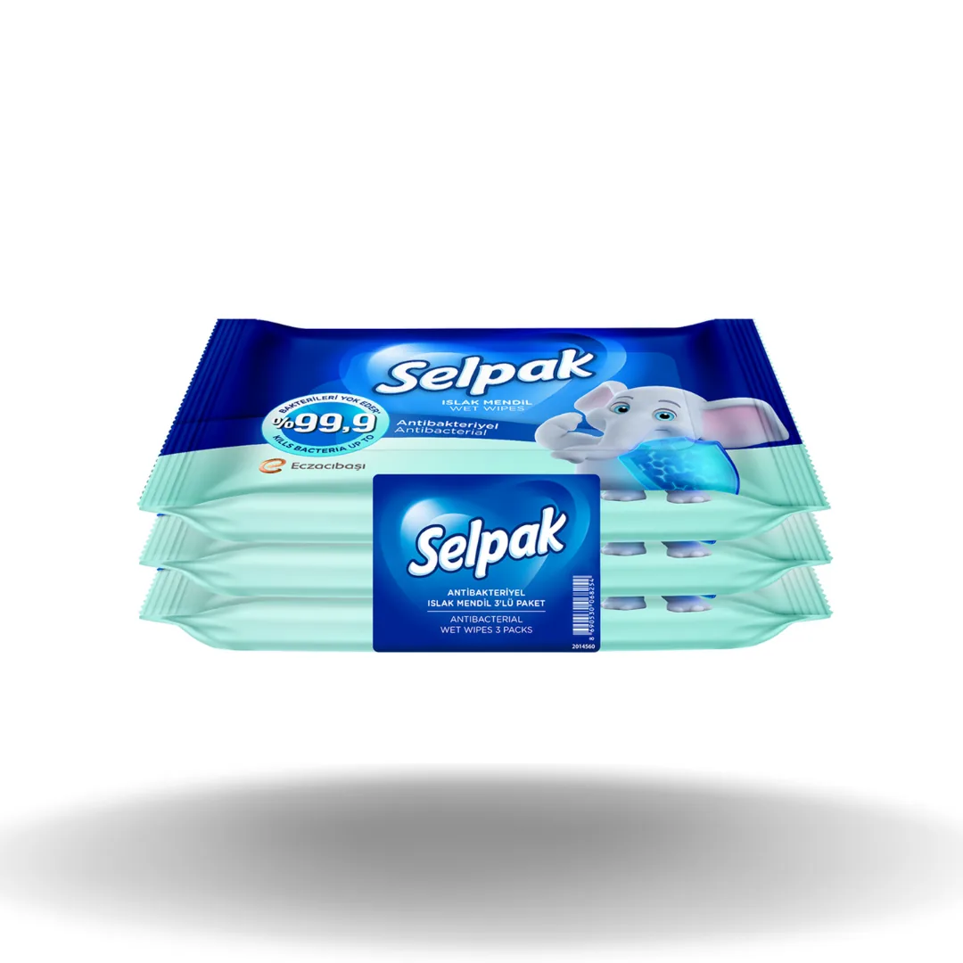 Selpak Antibakteriyel Islak Cep Mendili 3X15'li