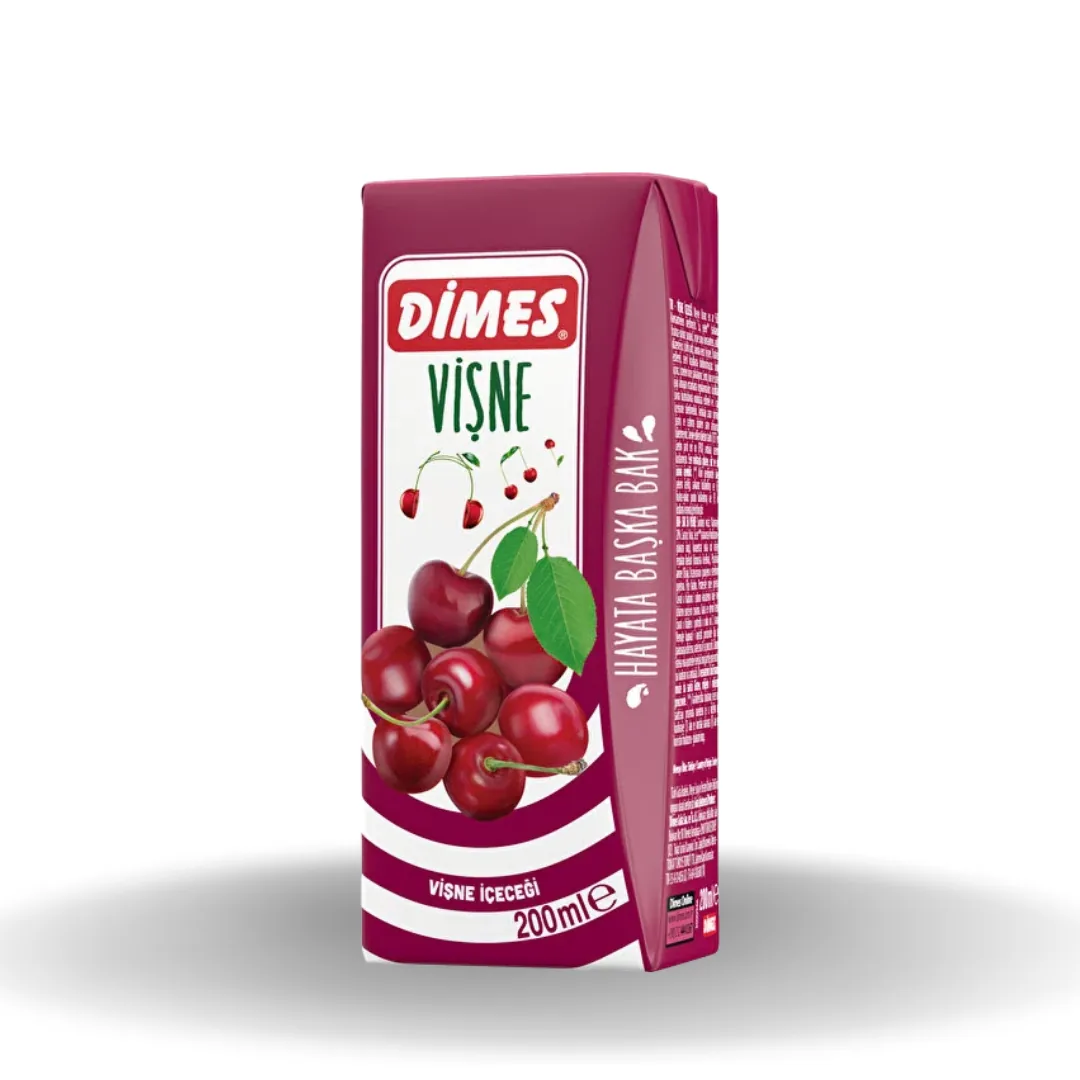 Dimes Slim Vişne İçeceği 200 Ml Koli x27