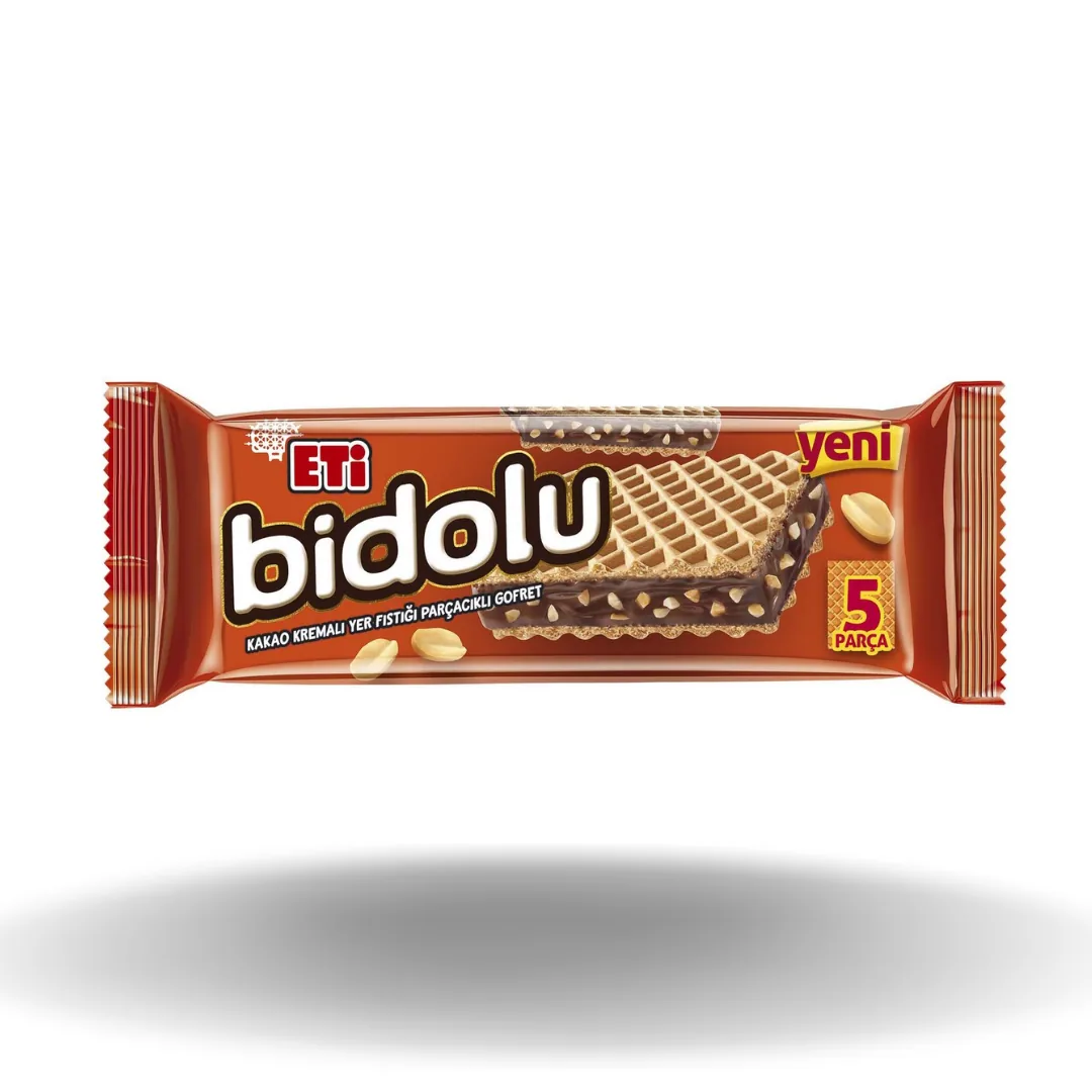Eti Bidolu Gofret Yer Fıstıklı & Kakaolu 81 Gr