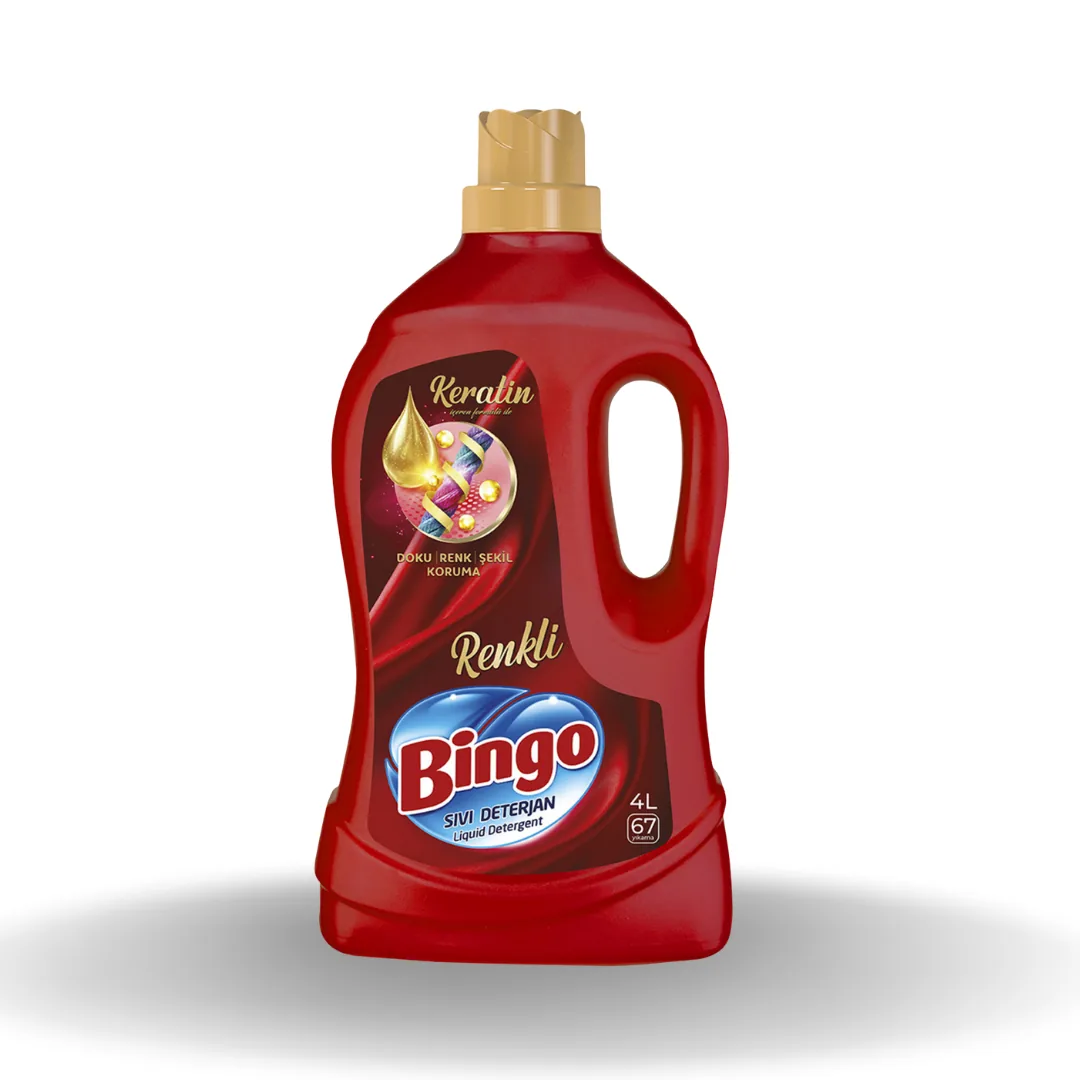 Bingo Renkli Sıvi Çamaşır Deterjanı 4 Lt