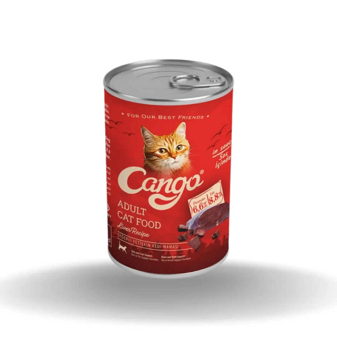 Cango Yetişkin Yaş Kedi Maması Ciğerli 415 Gr
