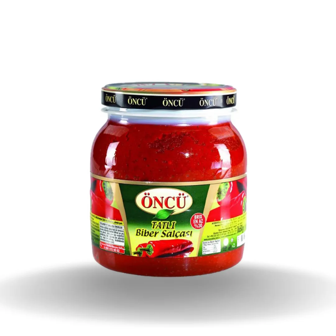 Öncü Tatlı Biber Salçası Pet Kavanoz 1650 G