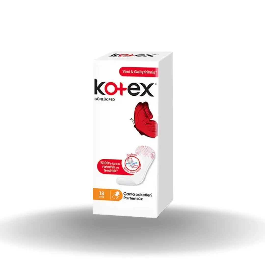 Kotex İnce Günlük Ped Parfümsüz 190 Gr