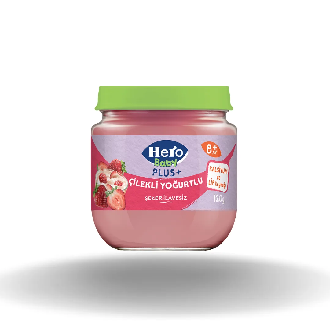 Hero Baby Plus + Çilekli Yoğurtlu 120 Gr