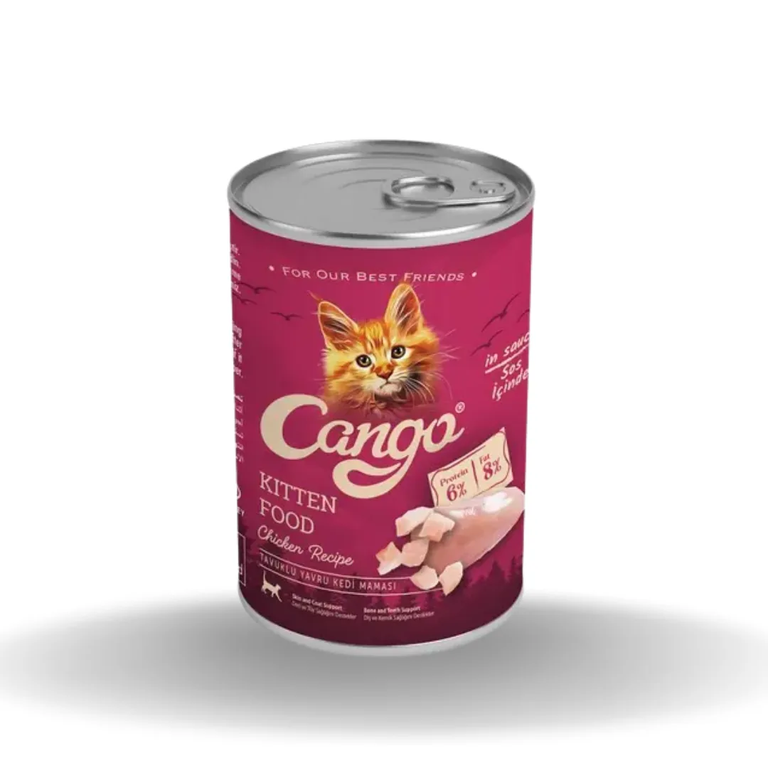 Cango Yaş Kedi Mama Yavru Tavuklu 415 Gr