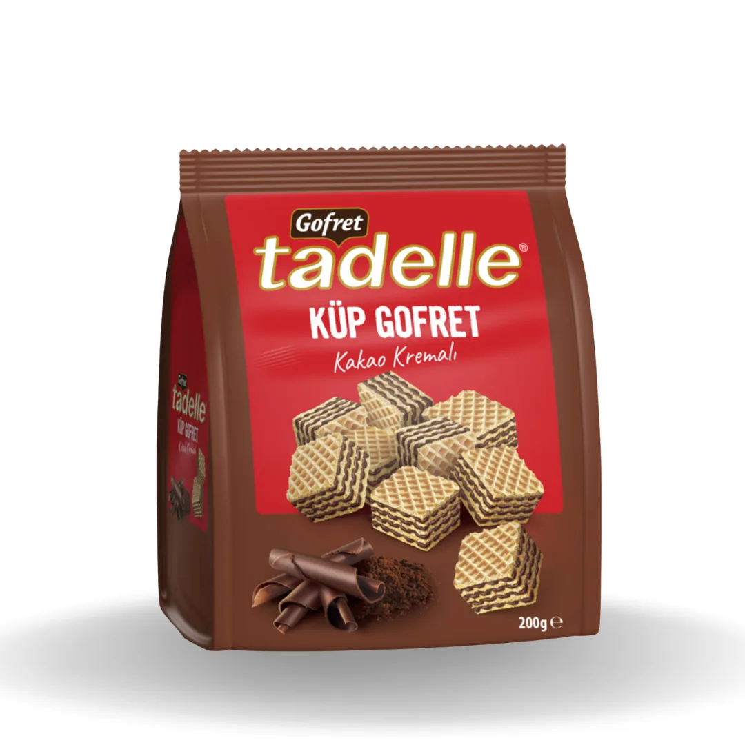 Tadelle Kakao Kremalı Küp Gofret 200 Gr